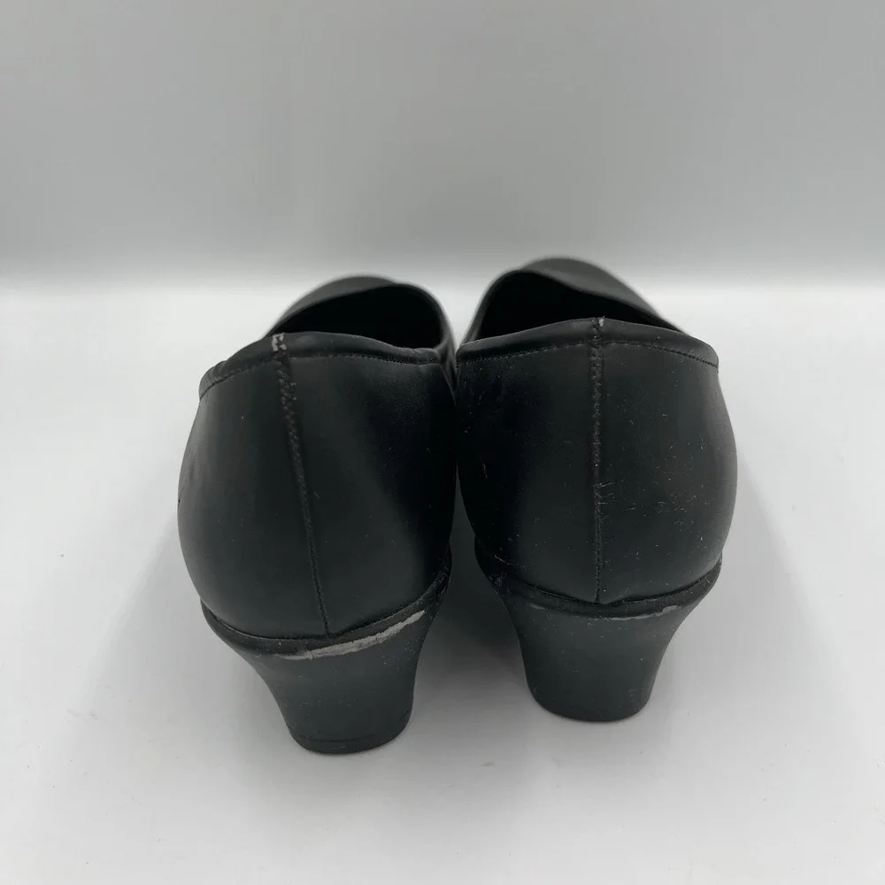 Safe T Step Womens SZ 10 W Black Slip Resistant Pumps Heels  Professional Work